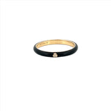 14K Gold Colored Enamel Band