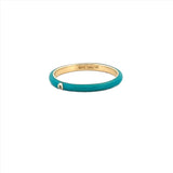 14K Gold Colored Enamel Band