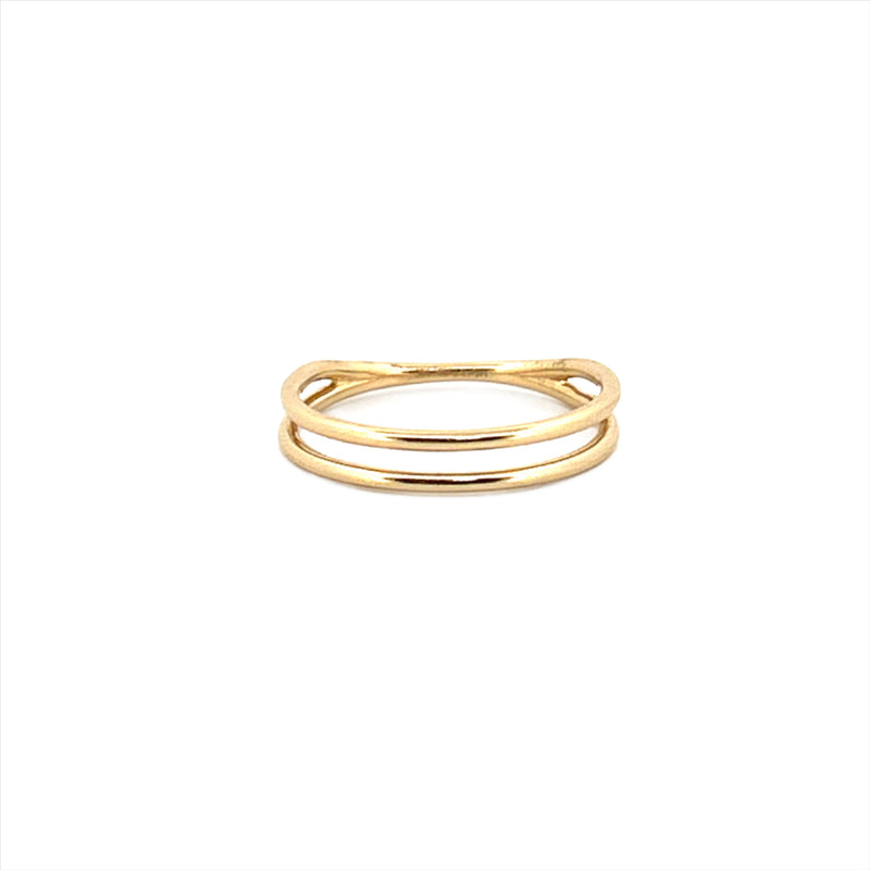 14K Gold Double Band