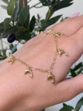 14K Gold Dolphin Charm Anklet