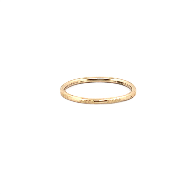 14K Gold Spaced Diamond Cut Fashion Band