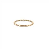 14K Gold Rope Ring