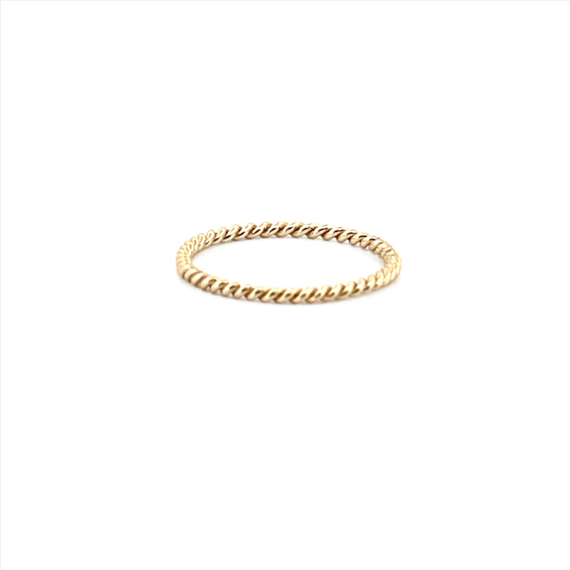 14K Gold Roped Style Band