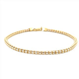 14K Gold 3.3MM Diamond Cut Bracelet
