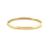 14K Gold Diamond Spaced Baguette Bangle