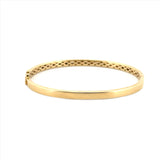 14K Gold Diamond Baguette Bangle