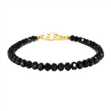 14K Gold Black Spinel Bracelet