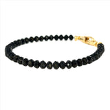 14K Gold Black Spinel Bracelet