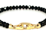 14K Gold Black Spinel Bracelet