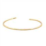 14K Gold Fashion Diamond Cut Bangle