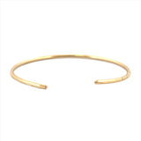 14K Gold Fashion Diamond Cut Bangle