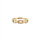 14K Gold Styled Chain Link Fashion Band