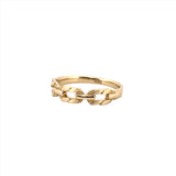 14K Gold Styled Chain Link Fashion Band
