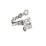 14K Gold Wrapped Multi Shape Fashion Ring