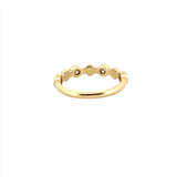14K Gold Bubble Cluster Round Diamond Ring