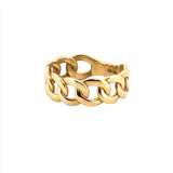 14K Yellow Gold 8MM Cuban Band