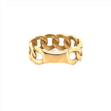14K Yellow Gold 8MM Cuban Band