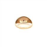 14K Gold Thin Domed Style Band