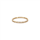 14K Yellow Gold Mini Cuban Band
