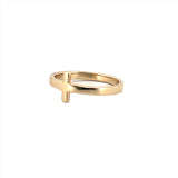 14K Yellow Gold 2MM Cross Band