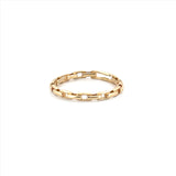 14K Thin Chainlink Gold Band