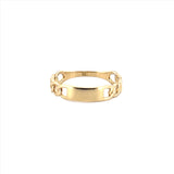 14K Personalized Gold Cuban Band