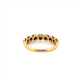 14K Gold Basket Set Rope Diamond Band