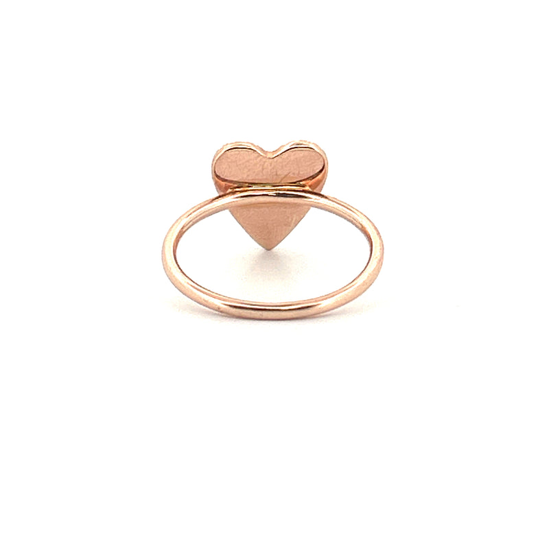 14K Gold Heart Shape Ring