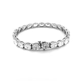 14K Gold 6MM Oval Lab Grown Diamond Tennis Bracelet