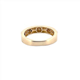14K Gold Tri Tone Diamond Cut Ball Band