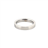 14K Gold Inset Diamond Round Band