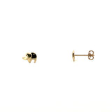 14K Gold Elephant Earrings