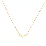 14K Gold Triangle Necklace