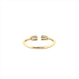 14K Open Diamond Cuffs Ring