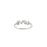 14K Gold Slanted 'LOVE' Diamond Ring