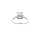 14K Gold 2.00 Carat Radiant Lab Grown Diamond Halo Engagement Ring