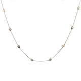 14K Gold Diamond By The Yard Necklaces