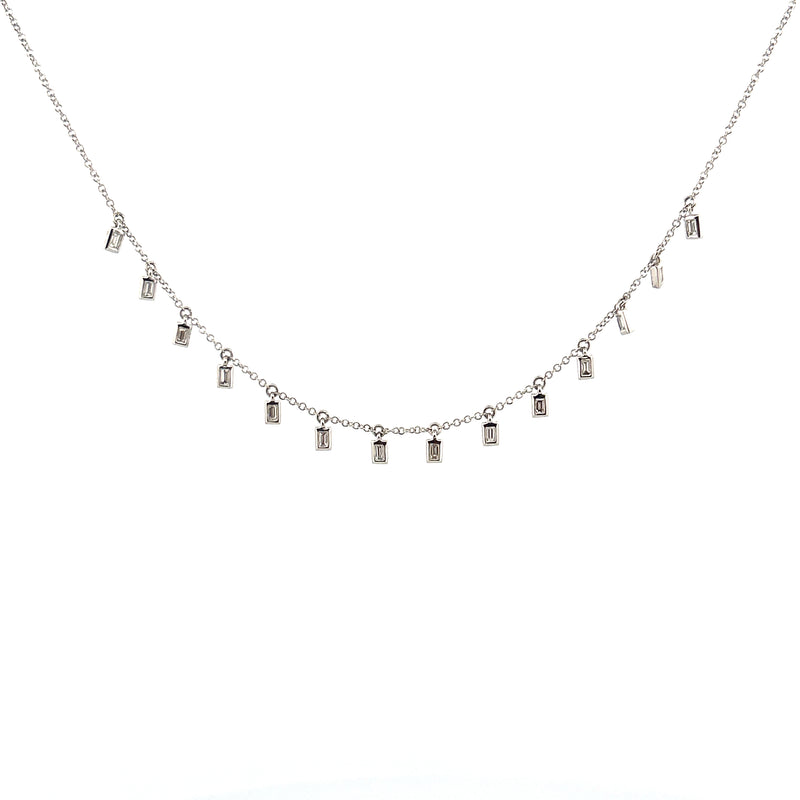 14K Gold Diamond By The Yard Necklaces