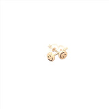14K Gold Smiley Earrings