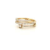 14K Gold Wrapped Diamond Ring
