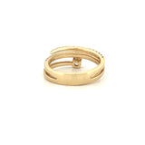 14K Gold Wrapped Diamond Ring
