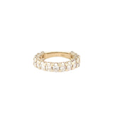 14K Gold Natural 4MM 3/4 Diamond U Prong Band