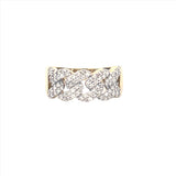 14K Gold Diamond Cuban Link Band