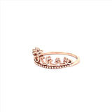 14K Gold Crown Style Diamond Band