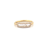 14K Gold ID Baguette Diamond Band