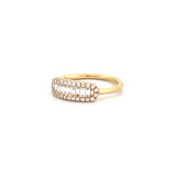 14K Gold ID Baguette Diamond Band