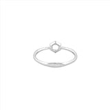 14K Gold Hexagonal Diamond Band