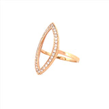 14K Gold Marquise Shape Diamond Ring