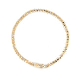 14K Gold Thin 3MM Cuban Bracelet