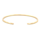 14K Gold Spaced Diamond Cut Bangle